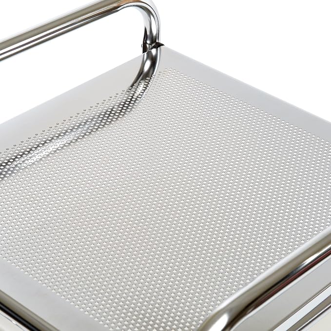 Seville Classics Rolling Utility Organizer Storage Cart, for Home Office, School, Classroom, Scrapbook, Hobby, Craft, 10 Drawer, Frost White - Image 9