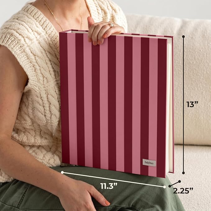 Document Organizer Binder for Important Papers & Passports, Sangria - Image 6