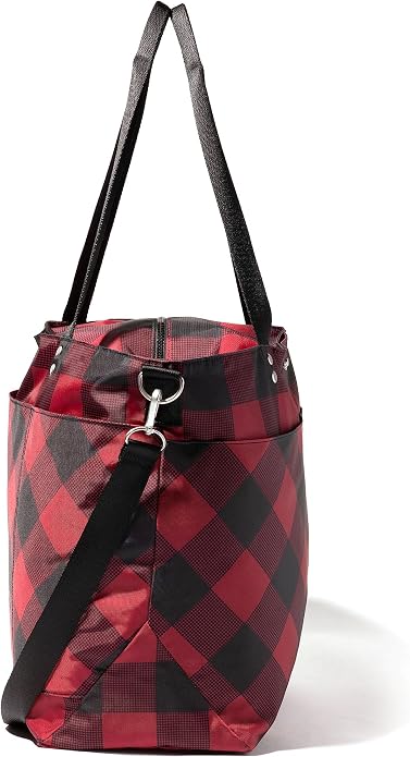 Baggallini Carryall Tote - Lightweight Nylon Zipper Top Weekender Travel Beach Bag w/Luggage Sleeve - Image 10
