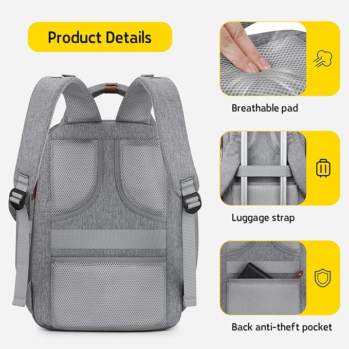Maelstrom Diaper Backpack, 30L Gray - Image 3