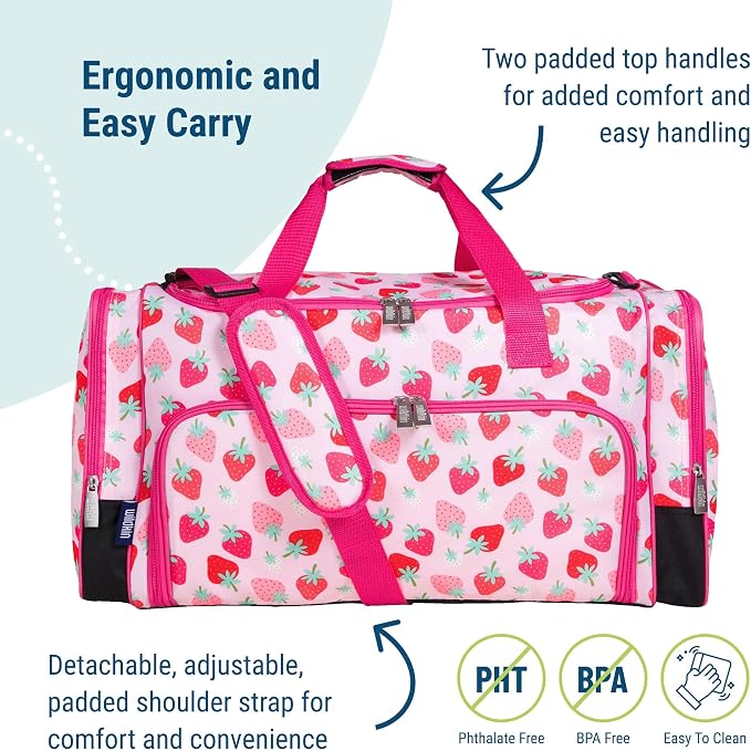 Wildkin Kids Weekender Duffel Bag – Carry-On Size for School, Travel, & Sleepovers - Image 4