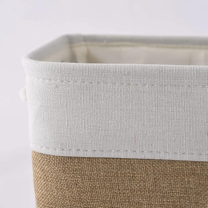 Small Baskets for Organizing, [6 PCS] Collapsible Storage Baskets for Shelves, Storage Bins Boxes Cubes for Clothes Books - Image 8
