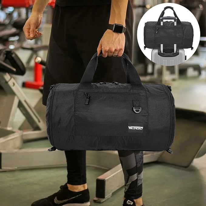 Wildroad Gym Bags for Men & Expandable Canvas Duffle Bag - 50l Travel Kit | Gifts for Men, Holiday Birthday Gift for Dad, Husband & Partner, Carry-on Size - Image 7