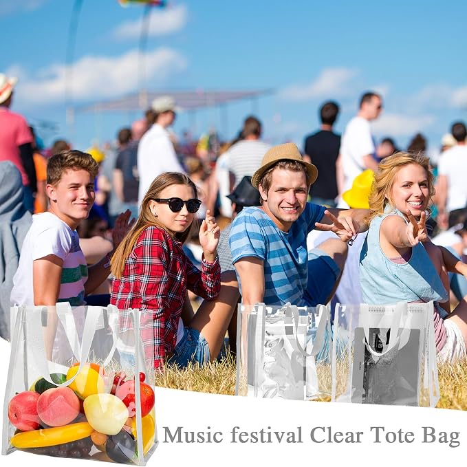 Eccliy Clear Tote Bag Stadium Approved with Handles - Image 2