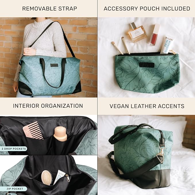 Luna Women's Weekender Bag and Travel Duffel, Large 37 Liter Capacity - Image 4