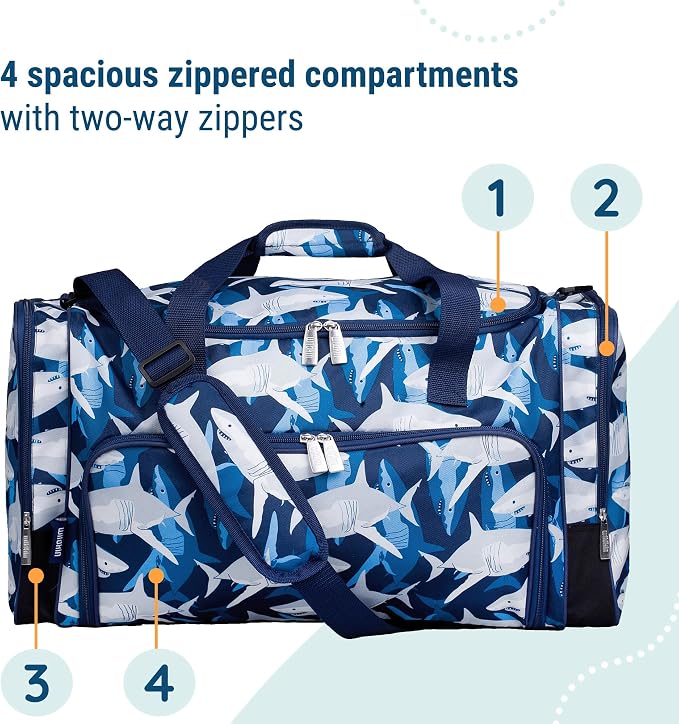 Wildkin Kids Weekender Duffel Bag – Carry-On Size for School, Travel, & Sleepovers - Image 5