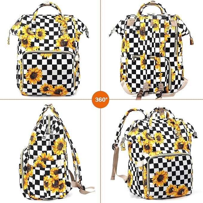 Diaper Bag Backpack for Mom & Dad, Multifunction Waterproof Baby Changing Bags, Large Nappy Bag Backpack - Image 7