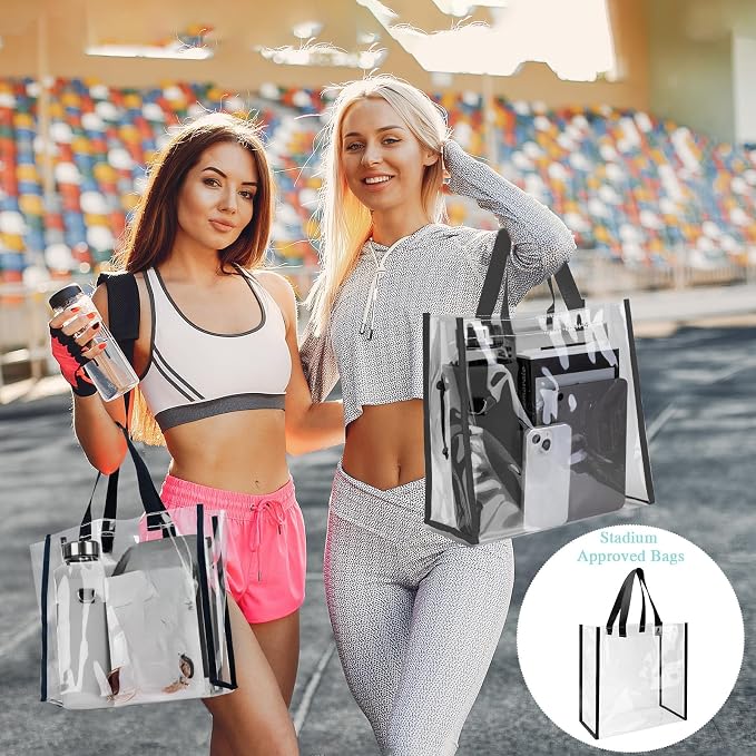 Eccliy Clear Tote Bag Stadium Approved with Handles - Image 2