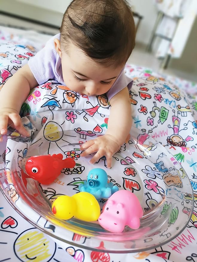 Waterproof High Chair Splat Mat – Machine Washable Floor & Table Protector for Baby Feeding, Art & Crafts, Outdoor Use (Family, 57x118 Inch) - Image 3