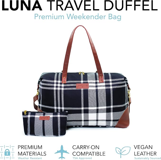 Luna Women's Weekender Bag and Travel Duffel, Large 37 Liter Capacity - Image 2