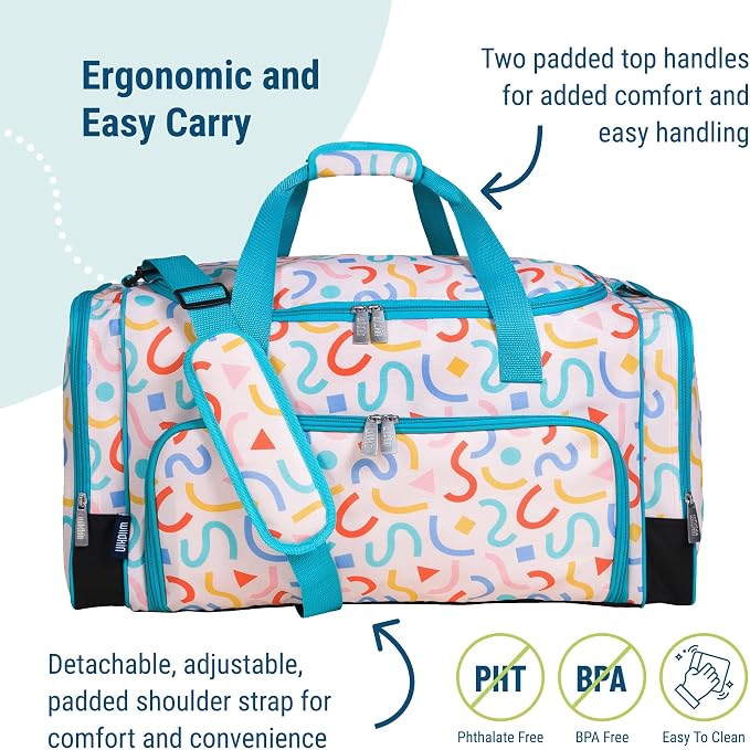 Wildkin Kids Weekender Duffel Bag – Carry-On Size for School, Travel, & Sleepovers - Image 3