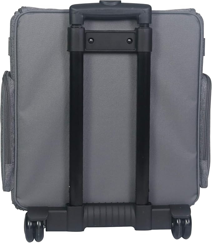 Everything Mary Rolling Scrapbook Tote – Heather Grey Craft Bag with Wheels – Organizer Case for Scrapbooking, Papercraft, Art Supplies & Portable Craft Storage - Image 7