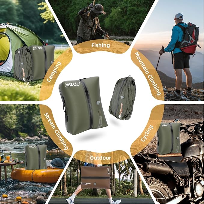 YBLOC Vacuum Bags for Travel - 1-Pack 19L Reusable Compression Bag, Space Saver, (Up to 60% for Bulky Items),IP67 Waterproof TPU for Carry-On Suitcase & Backpack, Seasonal Storage(Without pump) - Image 8