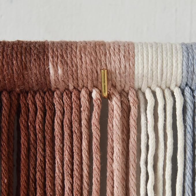 Macrame Wall Hanging Dip Dyed Large Yarn Wall Art Boho Home Decor 57"W*35"L | For Bedroom Living Room Wall Art, Home Styling, Apartment Decor, Wedding Decoration, Event Backdrop - Image 6