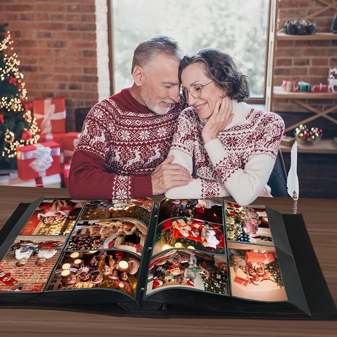 Photo Album 6x4 1000 Pockets Slip in Large Capacity Album for Family Wedding Anniversary Linen Album Book Holds 1000 Horizontal and Vertical 10x15cm Photos(1000 Pockets, Beige) - Image 6