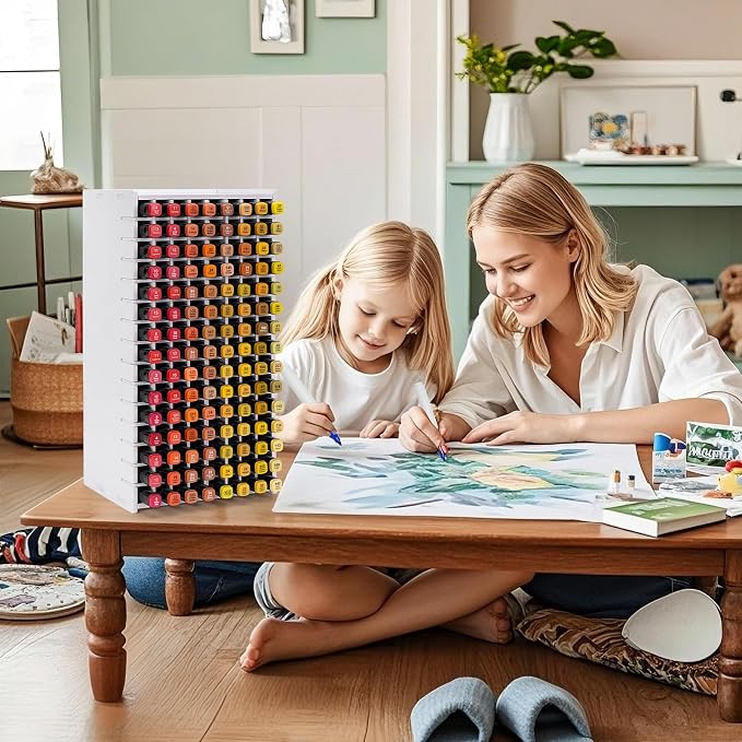 Art Marker Storage Rack for 120 Markers | Watercolour Brushes Pens Color Pencils Organizer Holder for Desk - Image 6