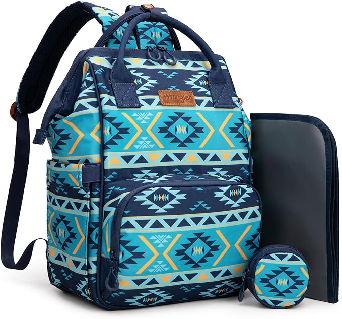 Montana West Wrangler Diaper Bag Backpack Aztec Callie Bag Travel Backpack Purses Western Multi-Function Baby Bags for Mom by THEOFFICIALMONTANAWEST