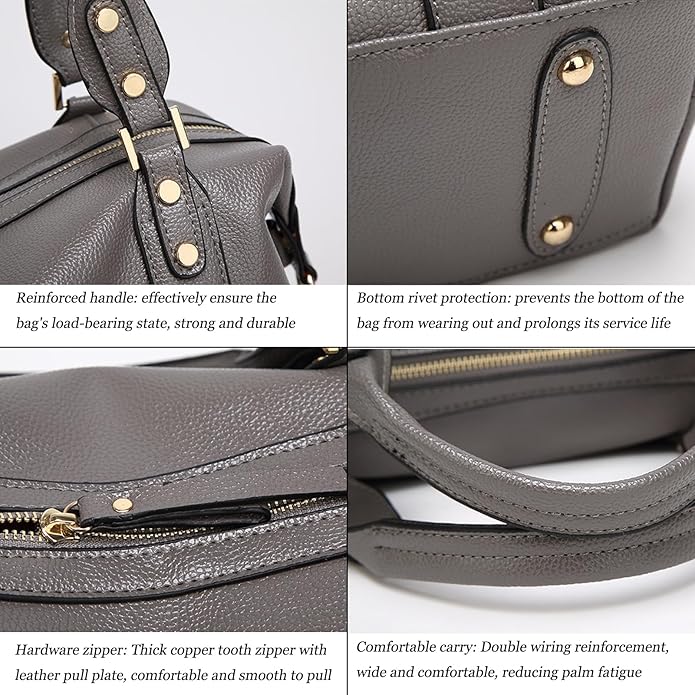 Handbags and Purses for women Vegan Leather Tote Bag for Women Satchel Shoulder Bags Travel Purse with Compartments - Image 4