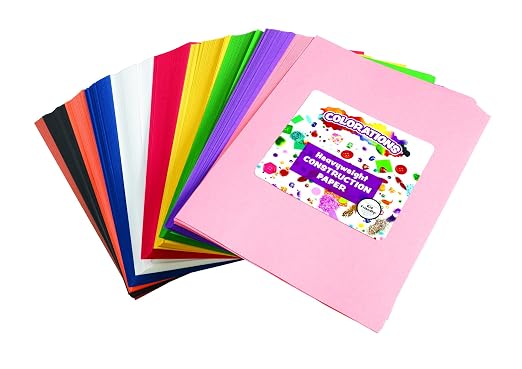 Colorations Color Construction Paper, Smart Pack, Assorted Color Paper, Colored Paper, Coloring Paper, Drawing, Craft Paper,Classroom Supplies, Kids Construction paper, 600 Sheets,Home,Home School Use | 600 Sheets Smartpack Colored Paper, Bulk Pack Art... by Colorations