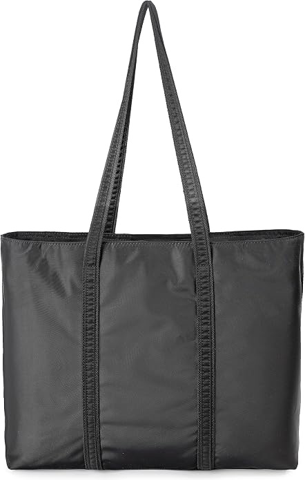 DORIS&JACKY Women Lightweight Tote Bag Designer Leather Work Shoulder Purse | Large Foldable Waterproof Nylon Hobo, Soft Fashion Casual Travel Gym Shopping Handbags with Long Leather Strap - Image 7