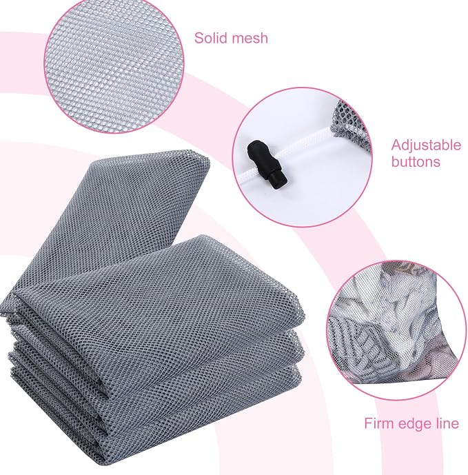 Berlune 30 Pack Large Mesh Laundry Bags | Oversized breathable mesh bags help sort and transport laundry for dorms, rentals, laundromats and facilities. - Image 3