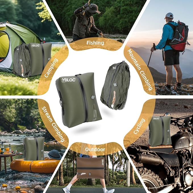 YBLOC Vacuum Bags for Travel - 1 Pack 24L Reusable Compression Bag, Space Saver (Up to 60% for Bulky Items), IP67 Waterproof TPU for Luggage, Carry-On & Backpack, Seasonal Storage (Without Pump) - Image 8