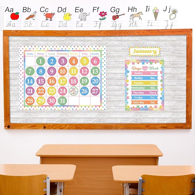 Kolldenn 2 Rolls White Wood Fabric Bulletin Board Paper Roll 4 x 12 ft Extra Large Non Woven Waterproof Roll Fade Resistant for DIY Craft Drawing Painting Classroom Decor - Image 8