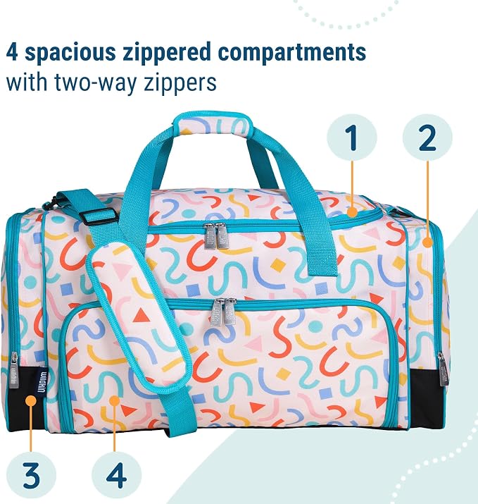Wildkin Kids Weekender Duffel Bag – Carry-On Size for School, Travel, & Sleepovers - Image 5