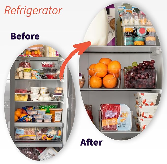 ClearSpace Pantry Organizers and Storage and Cabinet Organizer, 2 Pack | Storage bin with divider for organizing pantry items, food containers, kitchen essentials, and refrigerator storage - Image 6
