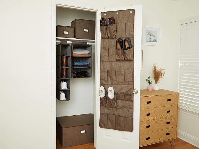 Covermates Hanging Closet Organizer, 13.5" W x 13.5" D x 20.75" H | durable polyester construction, label window, 3-year warranty - Image 4