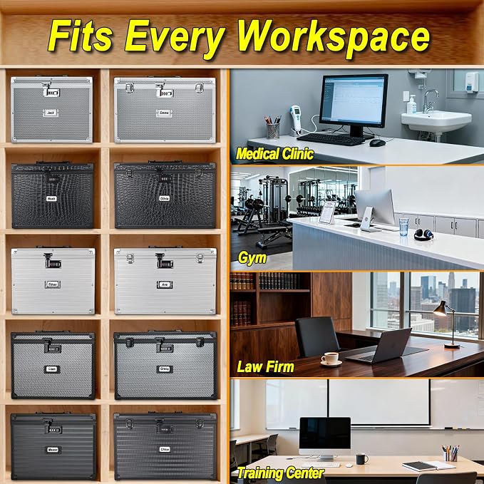 Hanging File Box for Legal | All-in-one set, 20 Folders - Image 8
