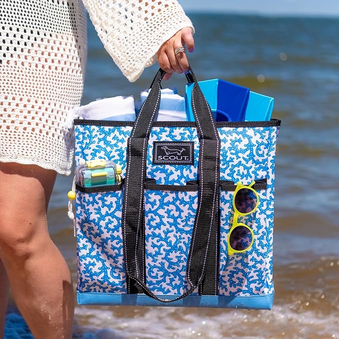 SCOUT Rocket Pocket Tote - Multi-use, zips shut | 7-Pockets, Folds flat for easy storage, Two Straps. The perfect versatile travel tote for busy nurses, teachers, and moms. - Image 5