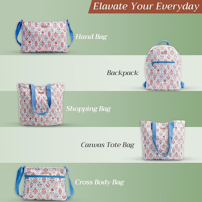 Maison d' Hermine Weekender Bags for Women Cotton Quilted Duffel Overnight Luggage Weekend Bag for Men Gym Gifts Travel | Overnight Luggage Weekend Bag for Men Gym Sports Gifts Duffle bag Business Travellers Trip Spring Summer - Image 7