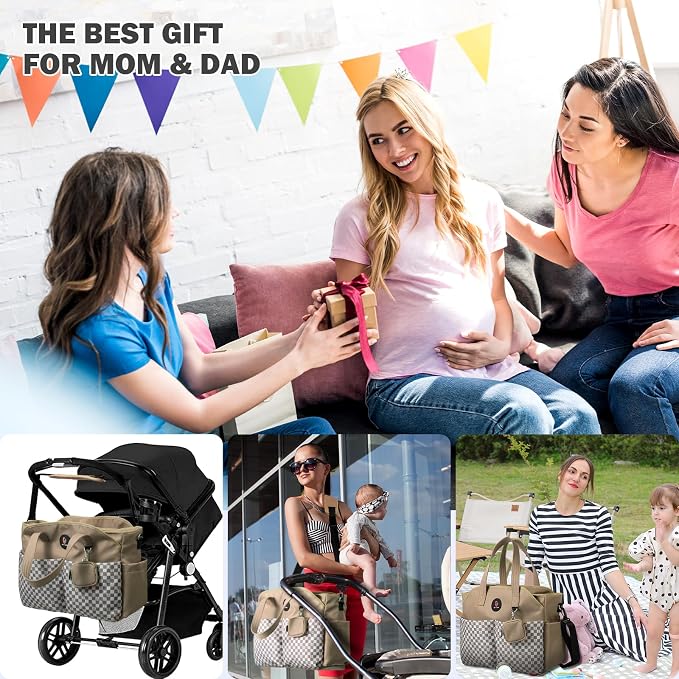 Diaper Bag Tote: Large Tote Baby Bag Boy Diaper Bag Stylish Girl Diaper Bag,Shoulder Mommy Bag - Image 7