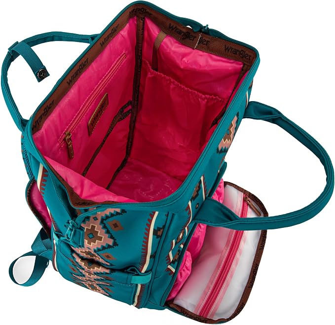 Montana West Wrangler Callie Diaper Bag Backpack with Stroller Straps Multifunction Baby Travel Bag WG2204-9110TQ - Image 4