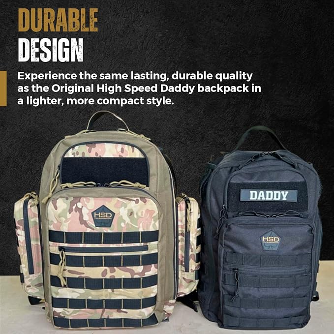 Diaper Bag Backpack with Diaper Changing Mat - Waterproof Military-Grade Baby Travel Bag - Spacious Design for Moms and Dads on the Go with Toddlers Baby Bag - Coyote Brown - Image 6