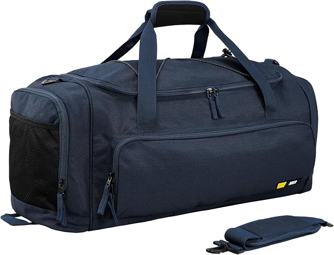 MIER Large Gym Bag for Men 60L Duffel Bag with Shoe Compartment | Lightweight & Durable Sports Duffles; Suited for Workout Fitness Travel Weekender; Water Resistant; Adjustable Shoulder Strap by MIER