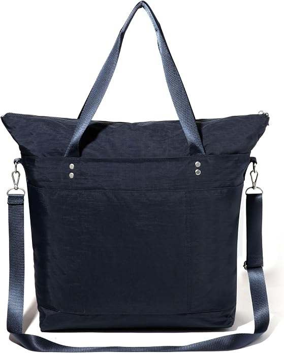 Baggallini Carryall Tote - Lightweight Nylon Zipper Top Weekender Travel Beach Bag w/Luggage Sleeve - Image 15