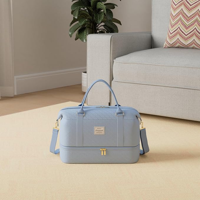 LOVEVOOK Travel Duffle Bag,Weekender Bags for Women with Shoe Compartment，Carry on Overnight Bag with Toiletry Bag,Gym Duffel Bag with Wet Pocket, Hospital Bags for Labor and Delivery - Image 2