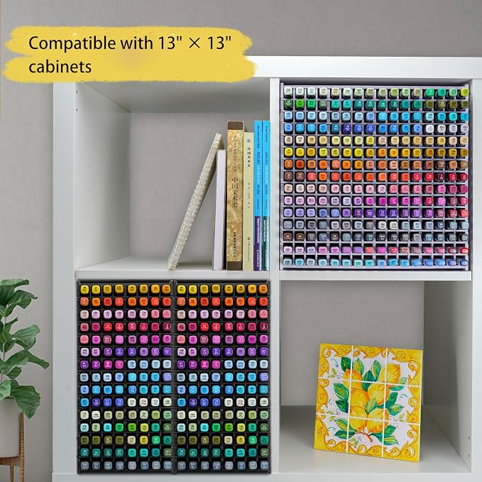 Marker Pen Organizer Holder for 240 Markers | Craft Art Supply Storage Rack, Desktop Art Marker Pens Colored Pencils Holder Storage Case for Home Classroom Office - Image 6