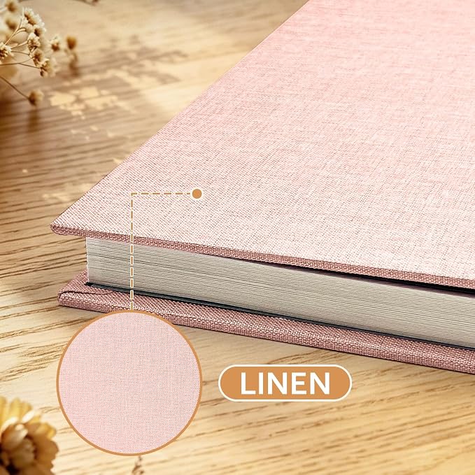 Large Photo Album Self Adhesive Scrapbook Album for 4x6 5x7 8x10 Pictures DIY Photo Book for Wedding, Anniversary, Christmas, Baby Shower, Ideal for Preserving Precious Moments - Image 4