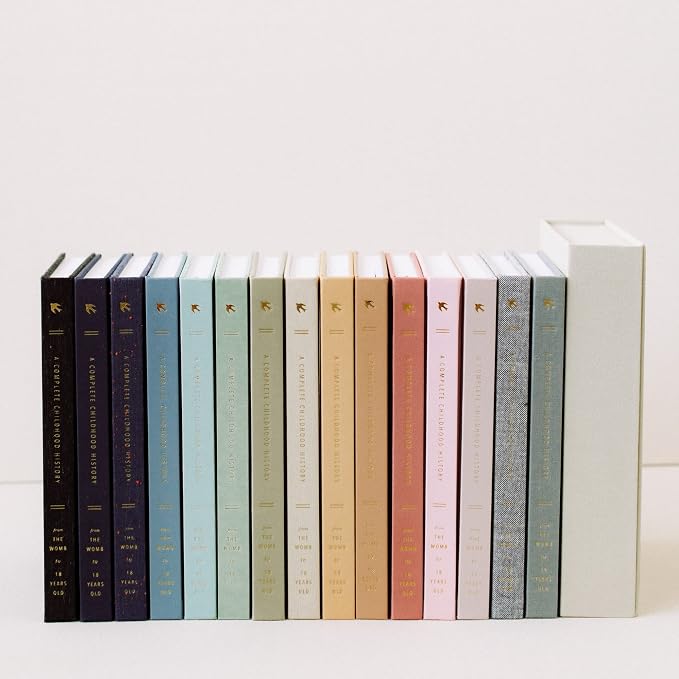 A Complete Childhood History: From Pregnancy to 18 Years Old (Grey, Linen) | Baby Book and Pregnancy Journal | Baby Memory Book - Image 4