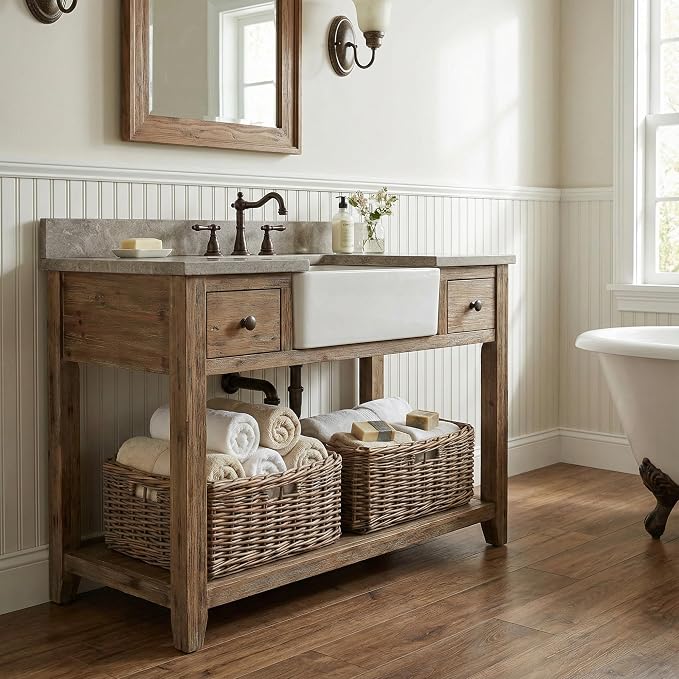 StorageWorks Pantry Baskets, Willow Storage Baskets for Organizing, Shelves, Pantry Organizers and Storage, Brown, 16 ½"L x 13" W x 7 ½"H - Image 7