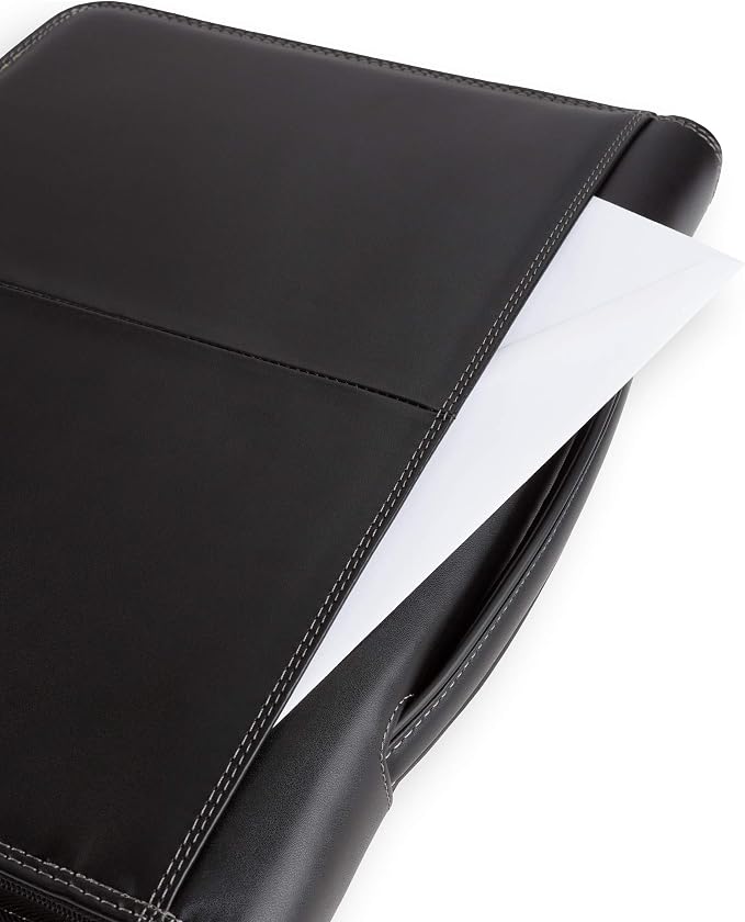 Wenger Concept Zippered Padfolio, Padded Document Organizer, Black - Image 9