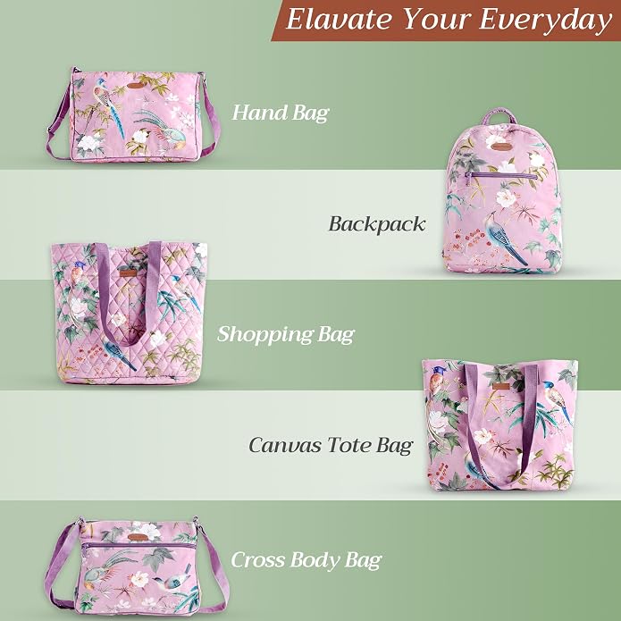 Maison d' Hermine Weekender Bags for Women Cotton Quilted Duffel Overnight Luggage Weekend Bag for Men Gym Gifts Travel | Overnight Luggage Weekend Bag for Men Gym Sports Gifts Duffle bag Business Travellers Trip Spring Summer - Image 7