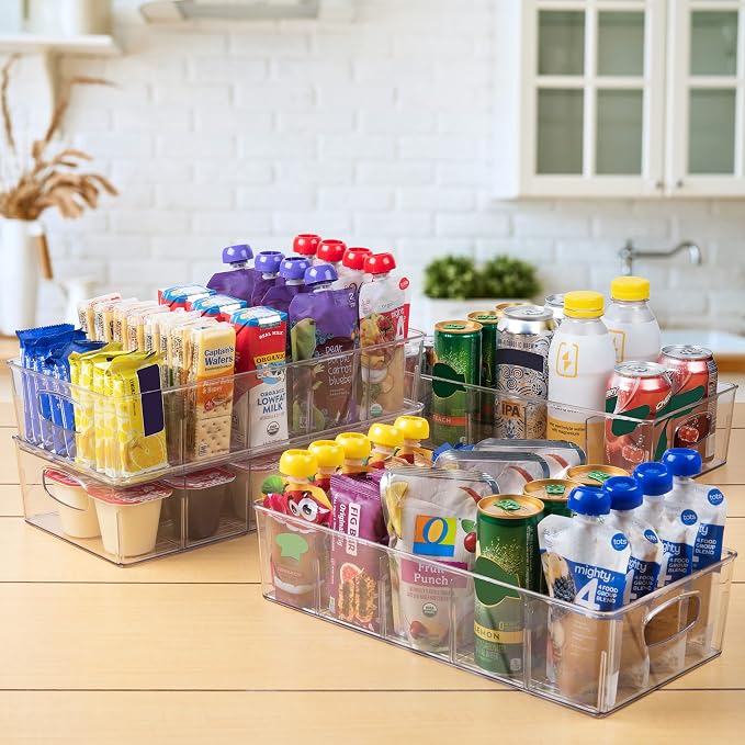 ClearSpace Pantry Storage Bins with Removable Dividers, XL, 2 Pack | Pantry storage bin for organizing food items, kitchen essentials, and refrigerator storage - Image 6