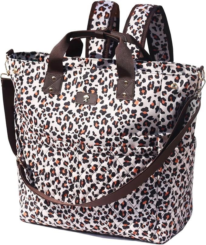 Diaper Tote Bag Totepack Backpack Crossbody Bag 3 in 1 for Women Laptop Backpack Multifunctional with Insulated Pockets by ESVAN