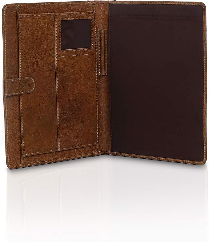 Leather Business Portfolio Business Personal Organiser Folder Full Grain Leather padfolio by KomalC - Image 2