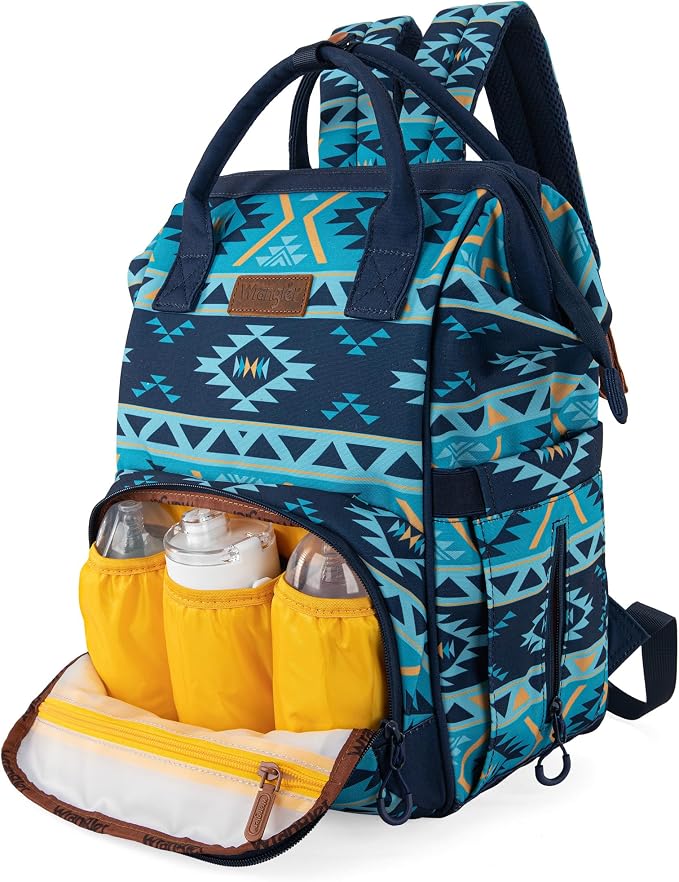 Montana West Wrangler Callie Diaper Bag Backpack with Stroller Straps Multifunction Baby Travel Bag WG2204-9110NY - Image 3