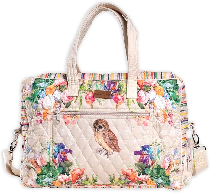 Maison d' Hermine Weekender Bags for Women Cotton Quilted Duffel Overnight Luggage Weekend Bag for Men Gym Gifts Travel | Overnight Luggage Weekend Bag for Men Gym Sports Gifts Duffle bag Business Travellers Trip Spring Summer by MaisondHermine